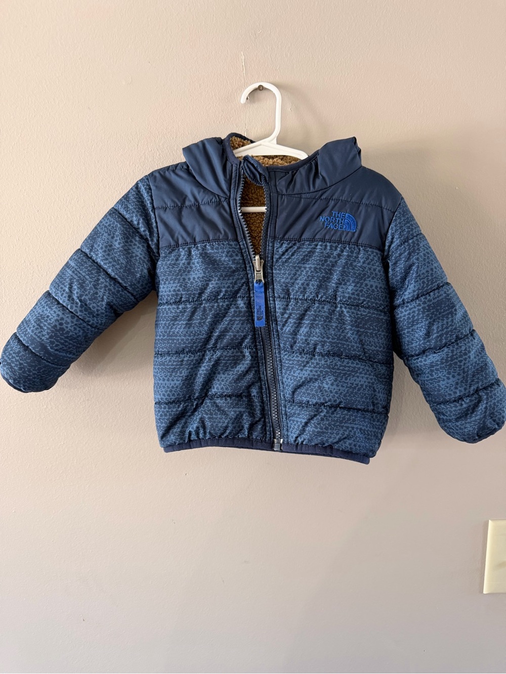 The North Face Navy Blue Kids Quilted Puffer Jacket